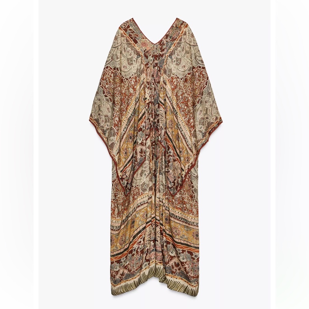 ZW COLLECTION PAISLEY CAFTAN DRESS - Picture 9 of 16